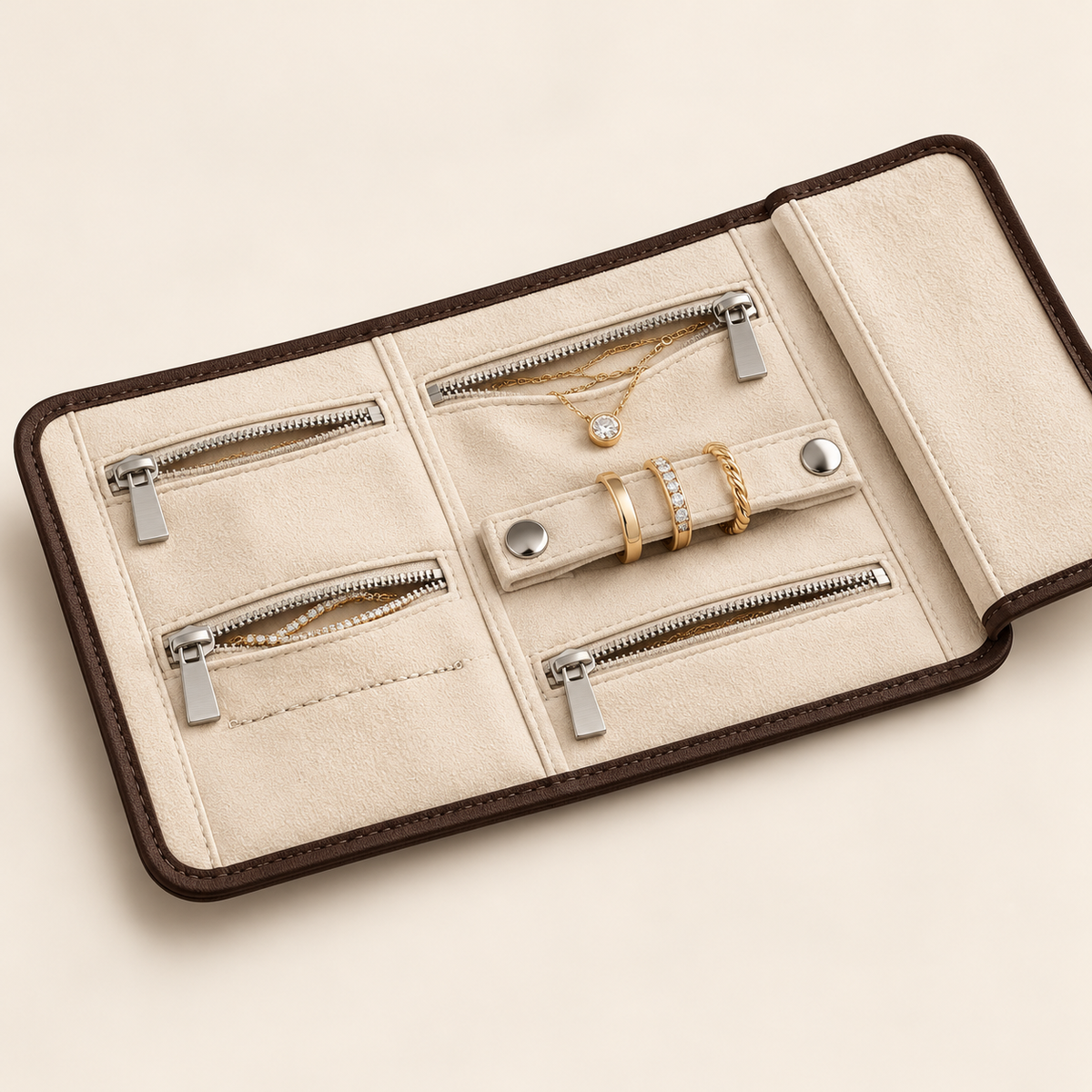 OZELV Jewelry Roll — design details